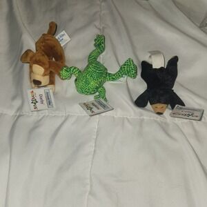 VTG lot of 3 Toys R Us McDonalds Animal Alley mini plush toys Darby Cole Hopkins